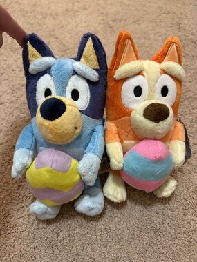 10 inch Bluey and bingo Easter plush edition!